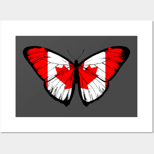 Vintage Canada Butterfly Moth | Pray For Canada and Stand with Canada Posters and Art